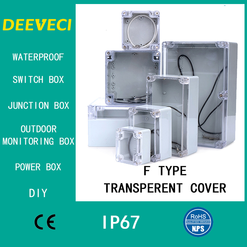 Outdoor Power Distribution Box - Прозрачный водонепроницаемый наружный корпус, пластиковая коробка,