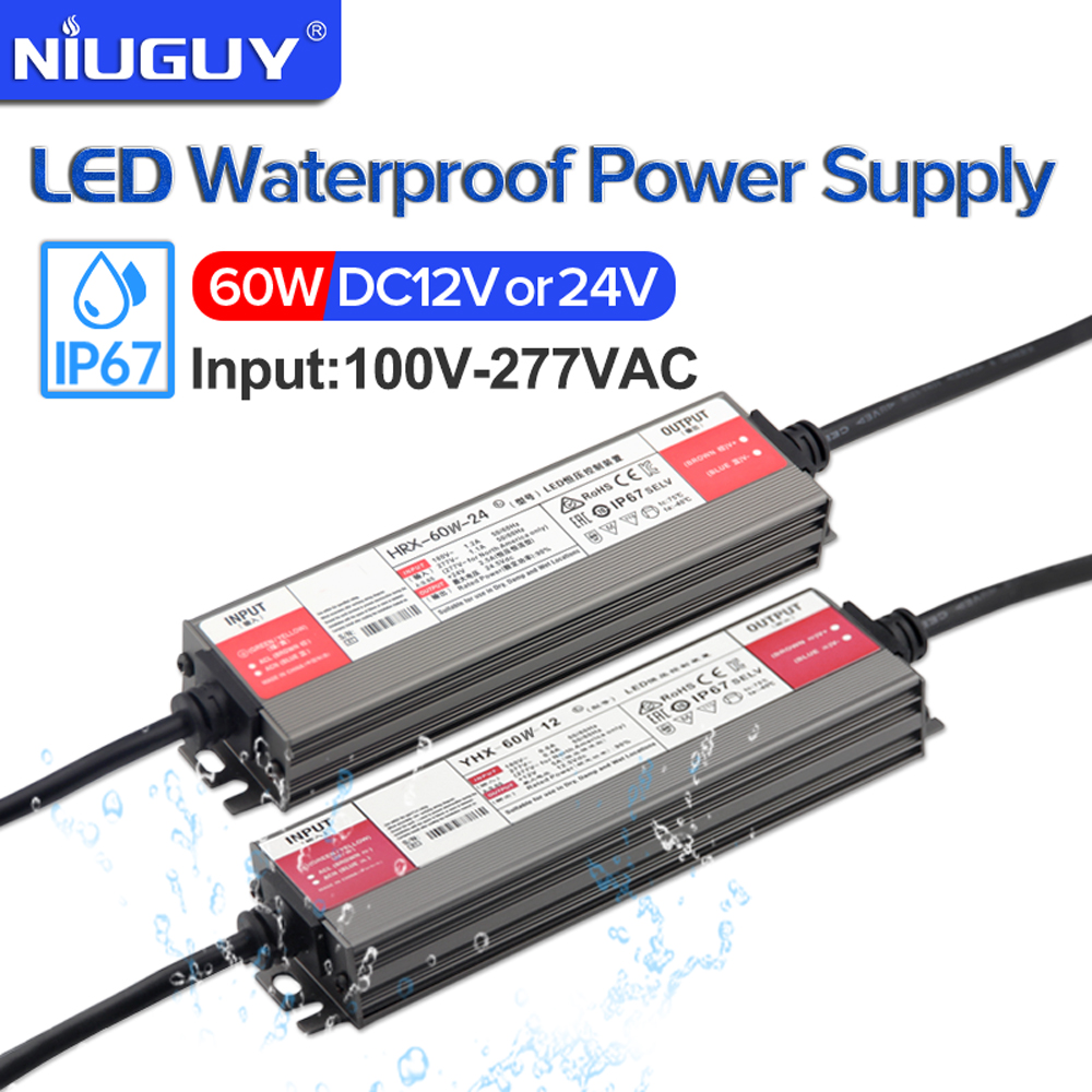 Outdoor Power Transformer - IP67 водонепроницаемый источник питания 60 Вт