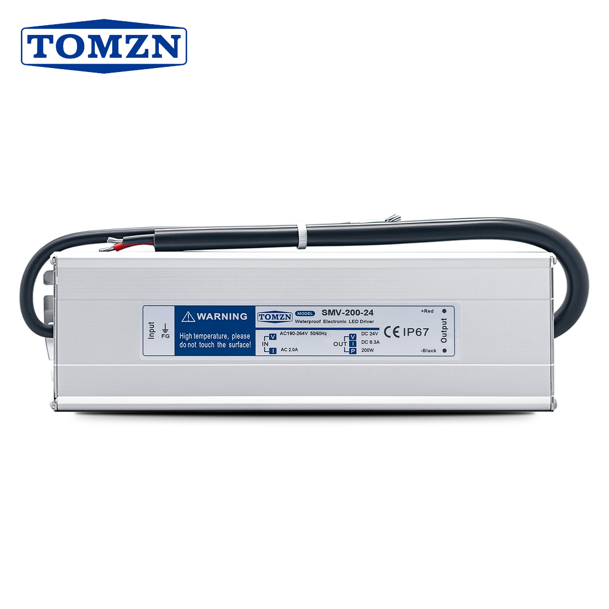 Outdoor Power Transformer - TOMZN 200W Водонепроницаемый LED-драйвер IP67 AC/DC