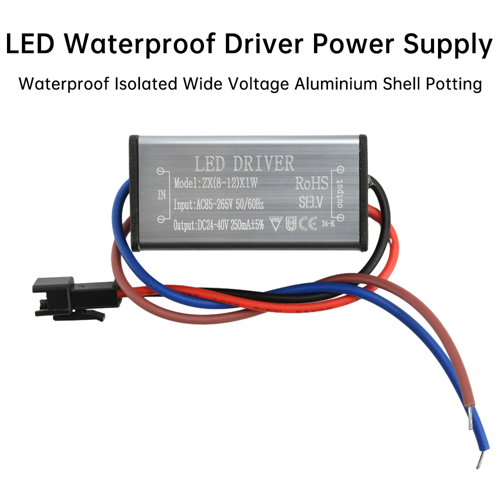 AC85-265V 1-24W IP68 Водонепро – обзор и цена Outdoor Power Transformer